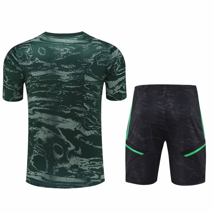 Adult Kit 23-24 Real Madrid Dark green Training set Football shirt + short