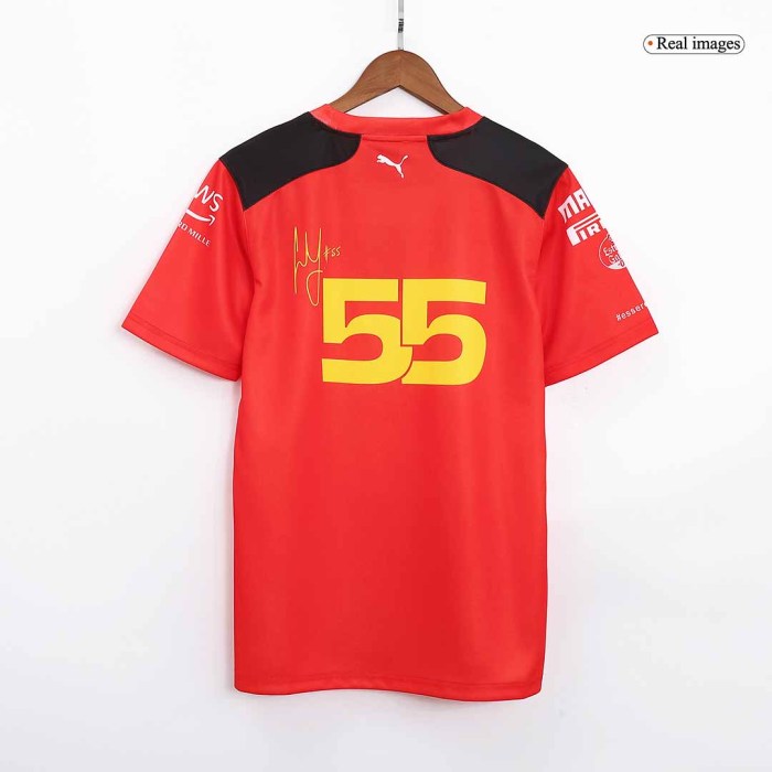 Scuderia Ferrari F1 Racing Team Carlos Sainz #55 T-Shirt 2023