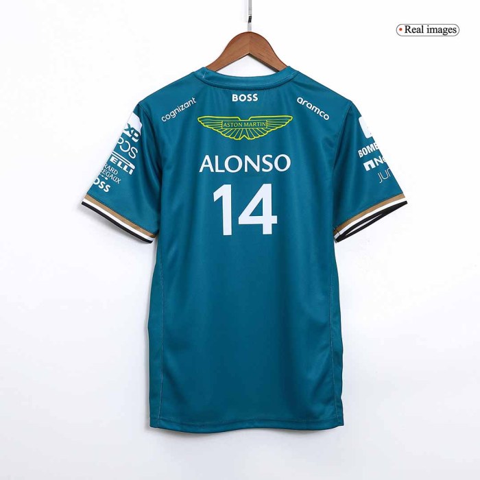 Aston Martin Aramco Cognizant F1 Racing Team Fernando Alonso Driver T-Shirt 2023