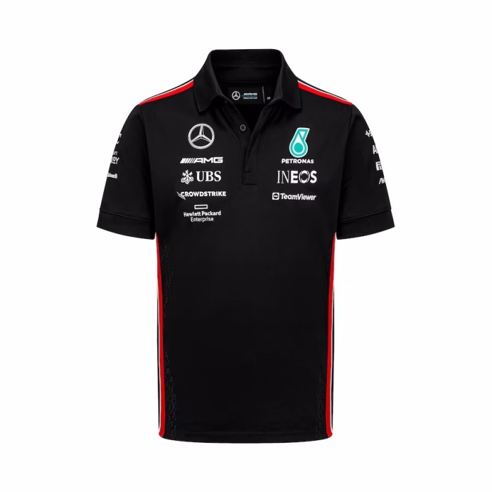 Mercedes AMG Petronas F1 Racing Team Polo Black 2023