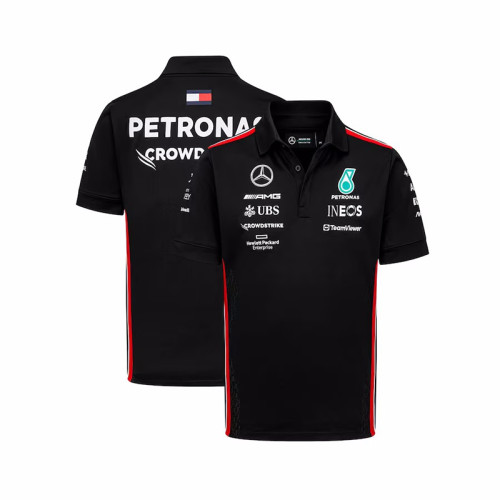 Mercedes AMG Petronas F1 Racing Team Polo Black 2023