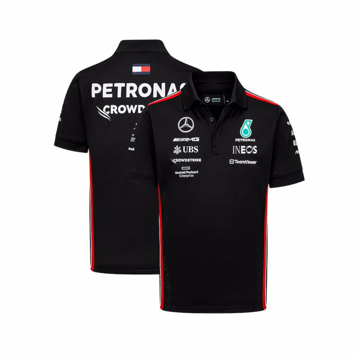 Mercedes AMG Petronas F1 Racing Team Polo Black 2023