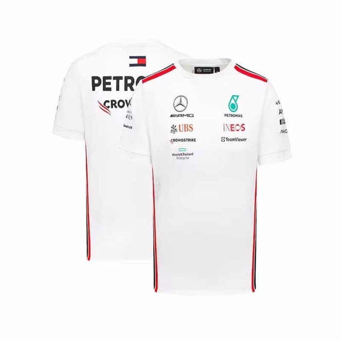 Mercedes AMG Petronas F1 Racing Team T-Shirt - White 2023