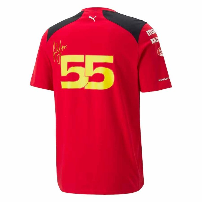 Scuderia Ferrari F1 Racing Team Carlos Sainz #55 T-Shirt 2023