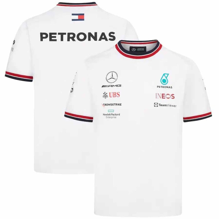 Mercedes AMG Petronas F1 Racing Team T-Shirt - White 2022