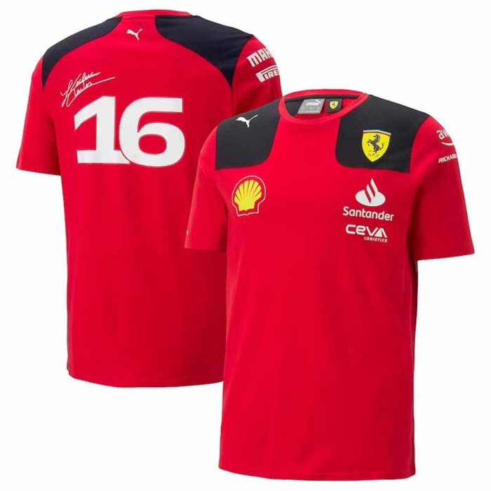 Scuderia Ferrari F1 Racing Team Charles Leclerc #16 T-Shirt 2023