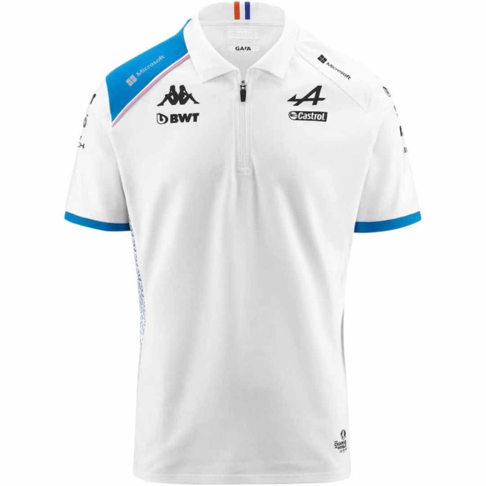 BWT Alpine F1 Team Polo Shirt White 2023