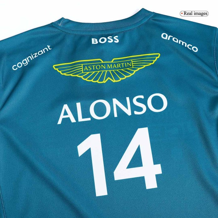 Aston Martin Aramco Cognizant F1 Racing Team Fernando Alonso Driver T-Shirt 2023