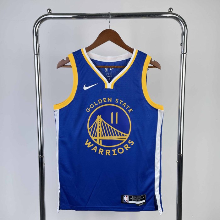 Heat Transfer 2023 NBA Golden State Warriors Klay Thompson Away Blue Jersey