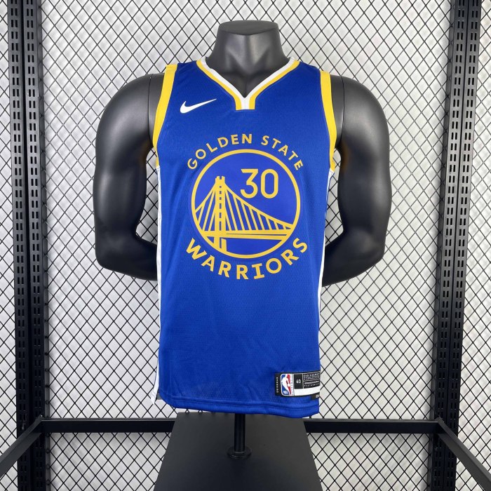 Heat Transfer 2023 Golden State Warriors Stephen Curry Away Blue Jersey
