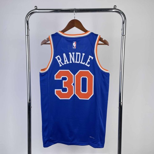 Heat Transfer 2023 New York Knicks Julius Randle Away Blue jersey