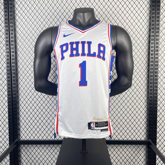 Heat Transfer 2023 Philadelphia 76ers James Harden Home White Jersey
