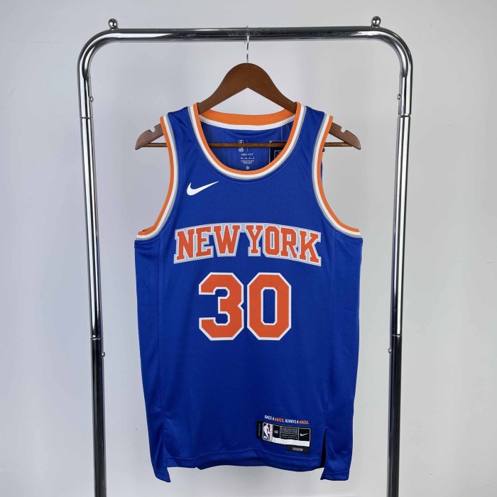 Heat Transfer 2023 New York Knicks Julius Randle Away Blue jersey