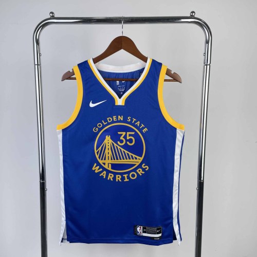 Heat Transfer 2023 Golden State Warriors Kevin Durant Away Blue Jersey