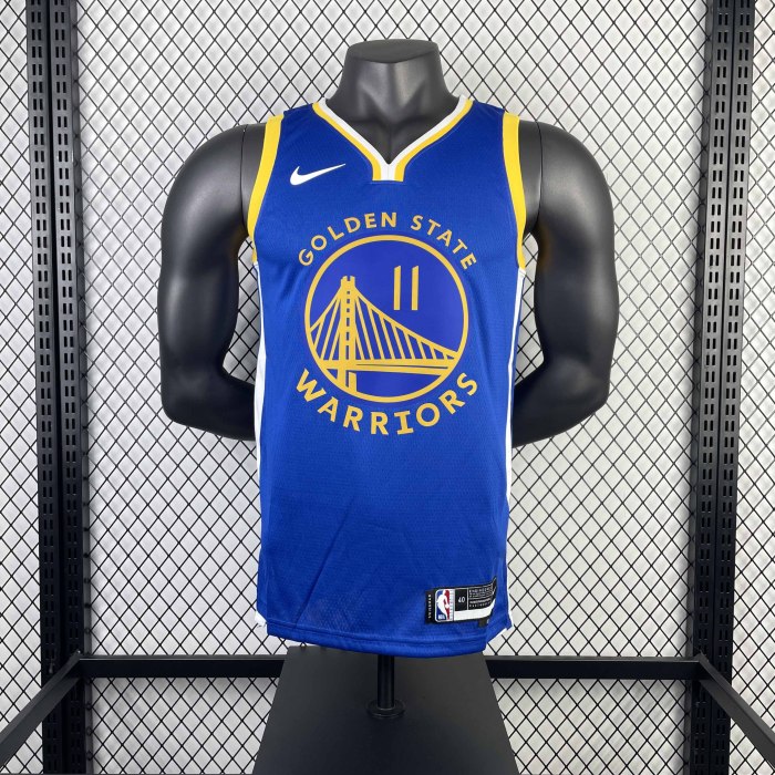 Heat Transfer 2023 NBA Golden State Warriors Klay Thompson Away Blue Jersey