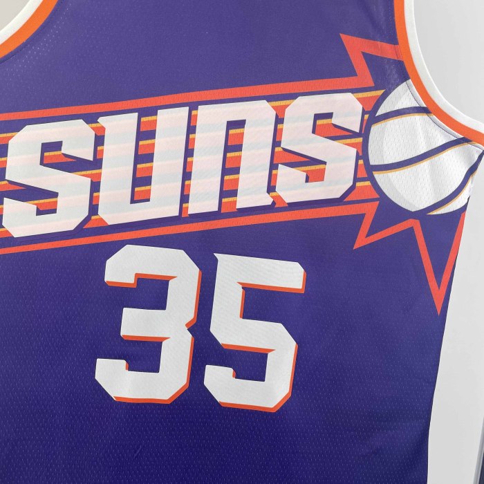Heat Transfer 2024 Phoenix Suns Kevin Durant Away Purple Jersey