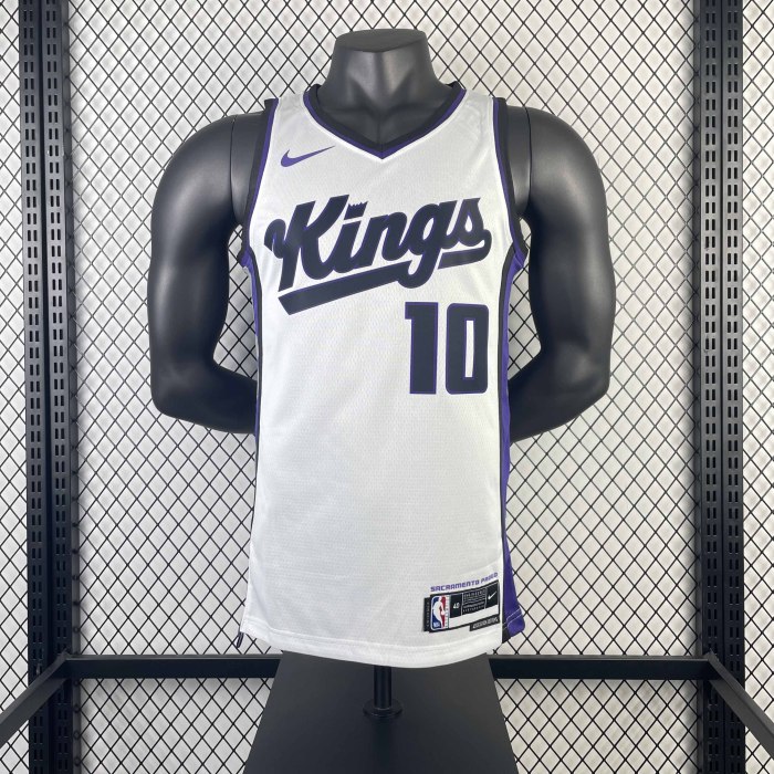 Heat Transfer 2024 Sacramento Kings Domantas Sabonis Home White Jersey