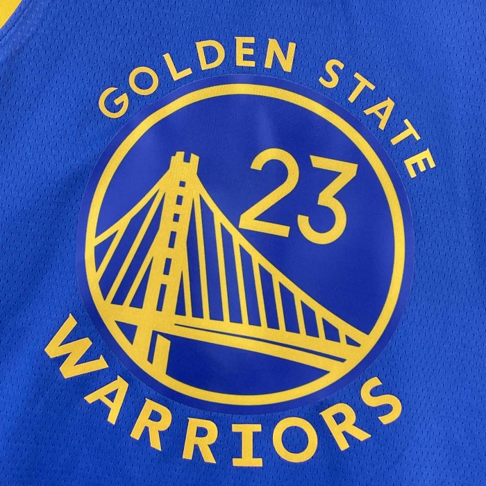 Heat Transfer 2023 Golden State Warriors JaMychal Green Away Blue Jersey