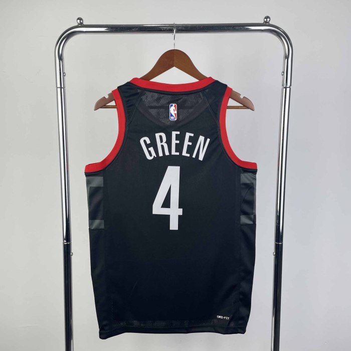 Heat Transfer NBA 2024 Houston Rockets Gerald Green Black Jersey
