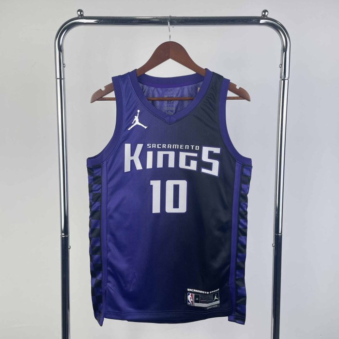 Heat Transfer 2024 Sacramento Kings Domantas Sabonis Purple Jersey