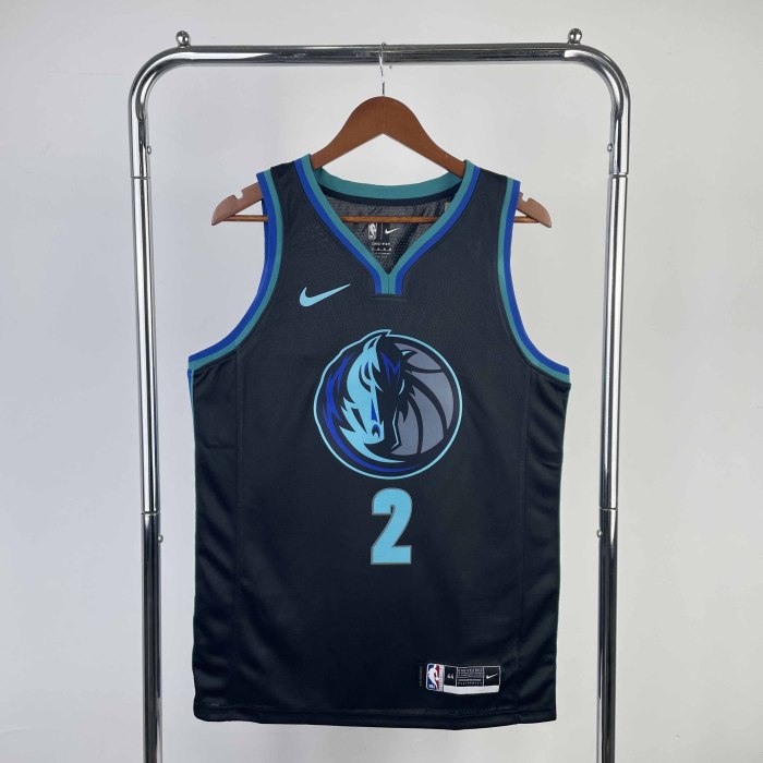 Heat Transfer 2023 Dallas Mavericks Kyrie Irving Bull Head Black Jersey