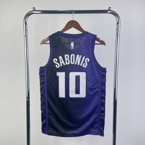 Heat Transfer 2024 Sacramento Kings Domantas Sabonis Purple Jersey
