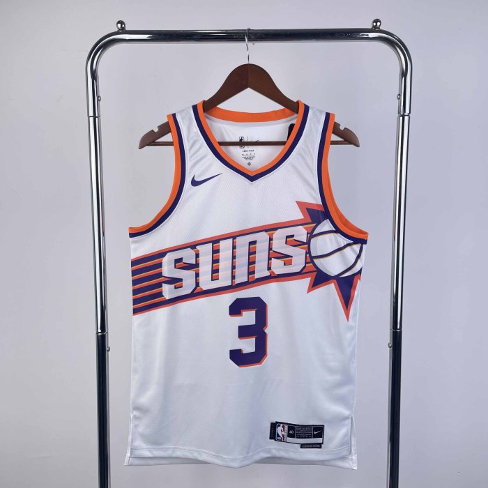 Heat Transfer 2024 Phoenix Suns Bradley Beal Home White Jersey