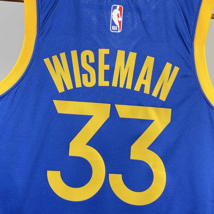 Heat Transfer 2023 Golden State Warriors James Wiseman Away Blue Jersey