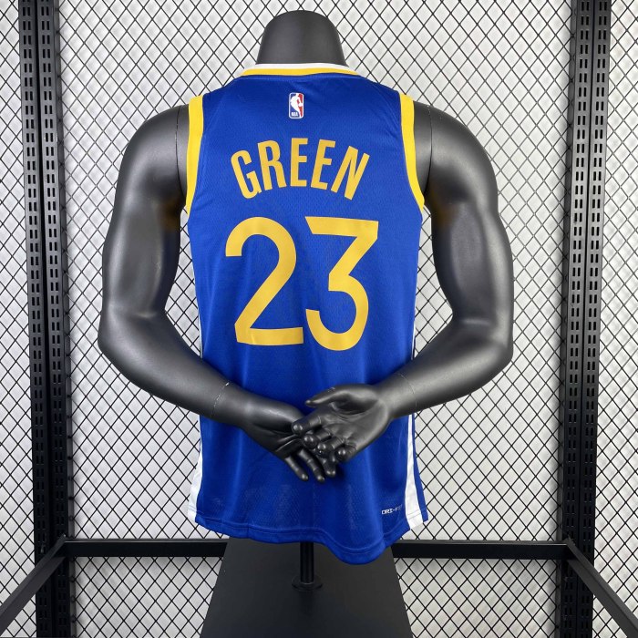 Heat Transfer 2023 Golden State Warriors JaMychal Green Away Blue Jersey