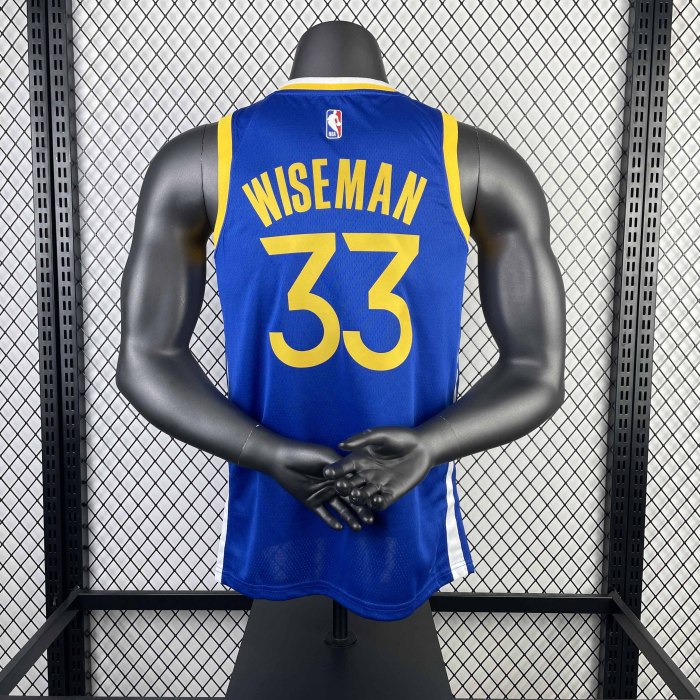 Heat Transfer 2023 Golden State Warriors James Wiseman Away Blue Jersey
