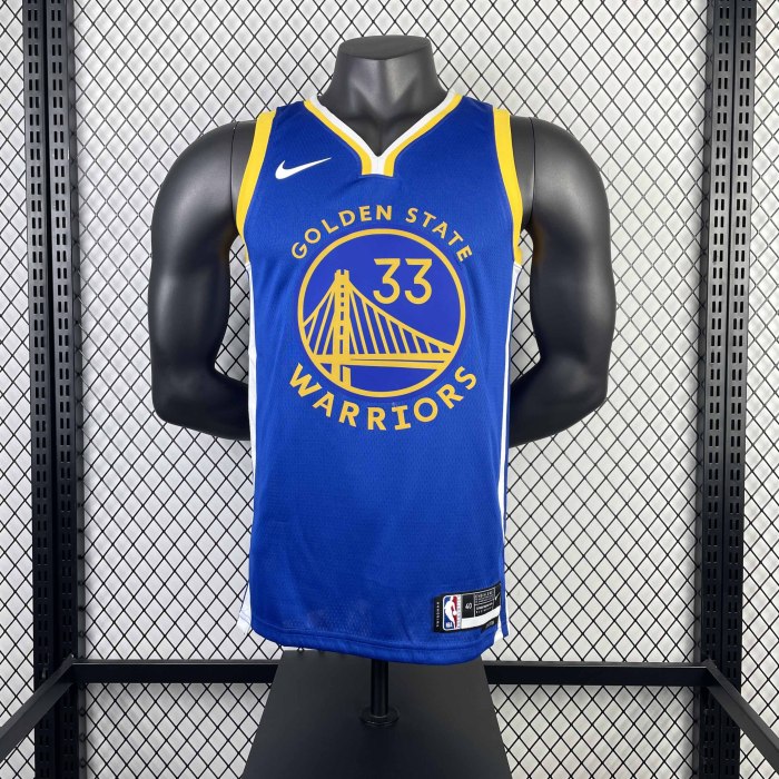 Heat Transfer 2023 Golden State Warriors James Wiseman Away Blue Jersey