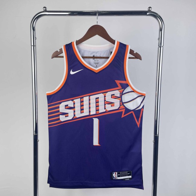 Heat Transfer 2024 Phoenix Suns Devin Booker Away Purple Jersey