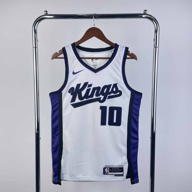 Heat Transfer 2024 Sacramento Kings Domantas Sabonis Home White Jersey