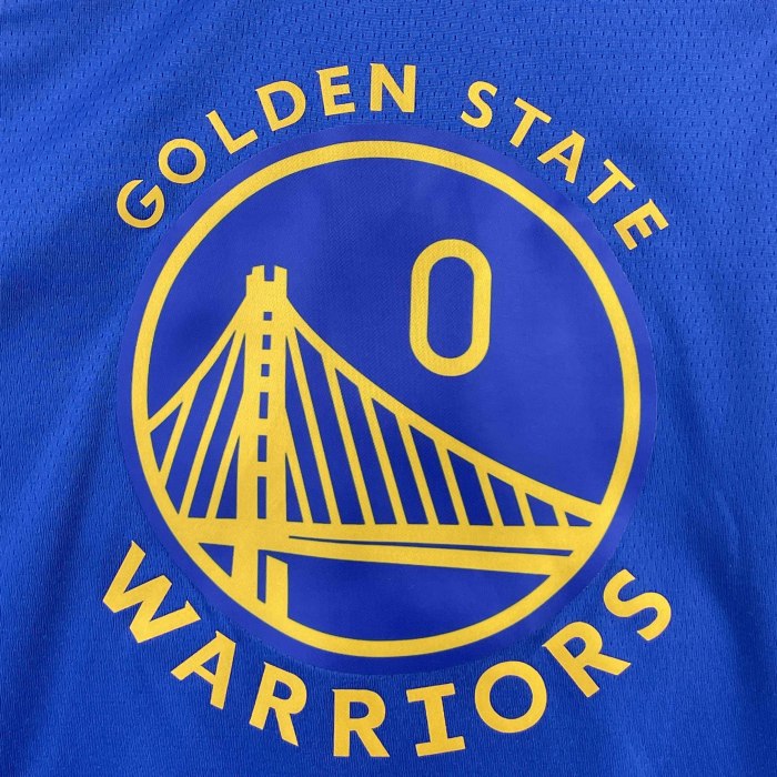 Heat Transfer 2023 Golden State Warriors Gary Payton II Away Blue Jersey