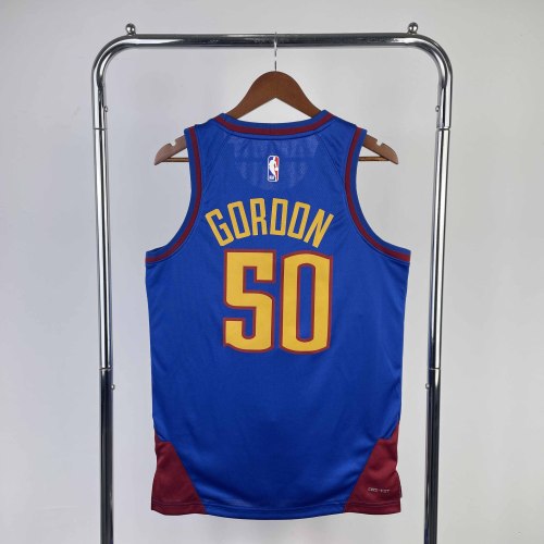 Heat Transfer 2024 NBA Denver Nuggets Gordon Blue Jersey