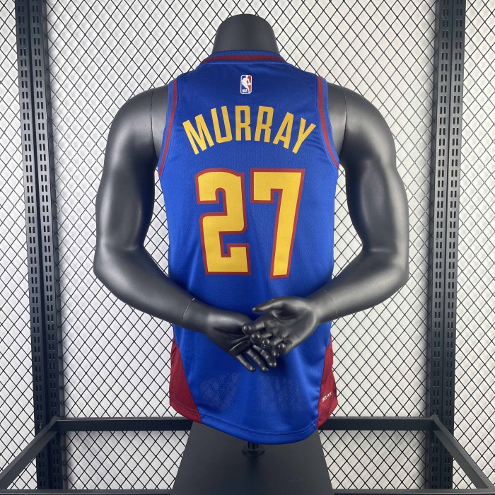 Heat Transfer 2024 NBA Denver Nuggets Murray Blue Jersey