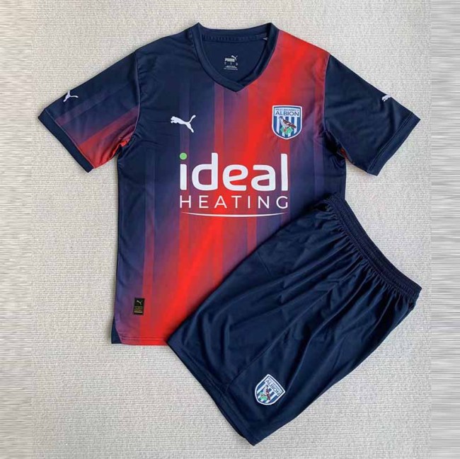 Kids kit 23-24  West Bromwich Albion  Second away Thailand Quality