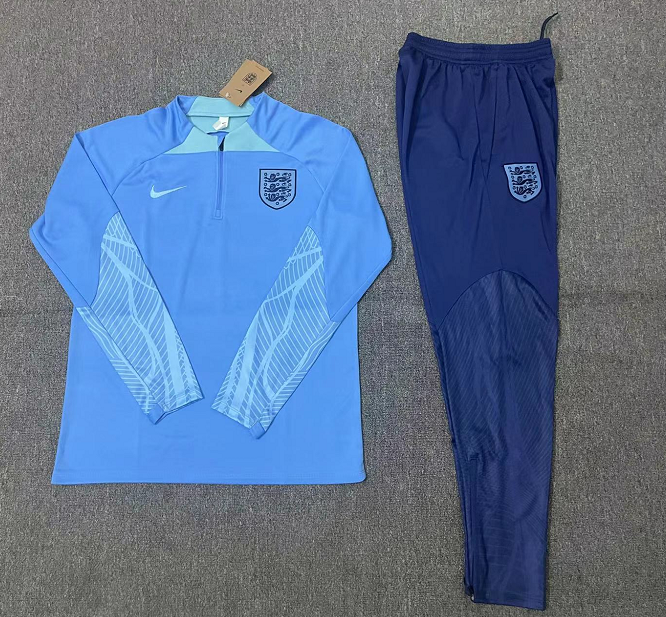 Kids Kit  23-24 England blue Training set Football Kit Soccer Kit