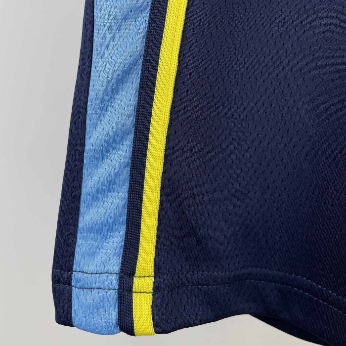 Copy KIDS Heat Transfer 2023 Memphis Grizzlies Ja Morant Navy blue Jersey