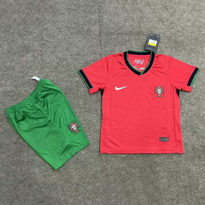 KIDS PORTUGAL NATIONAL TEAM HOME JERSEY EURO 2024