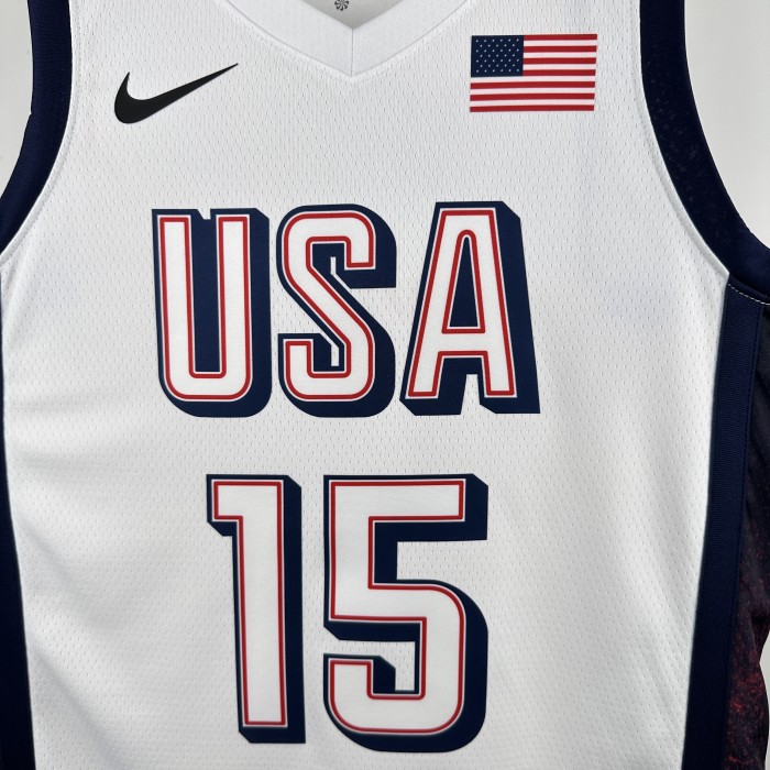 Heat Transfer 2024 Olympic Games USA white Booker Jersey