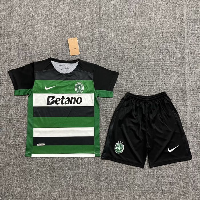 Kids kit 24/25 Lisbon Sporting CP Home Thailand Quality