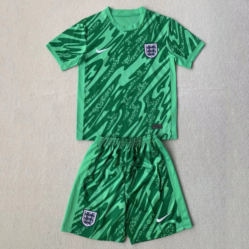 KIDS ENGLAND GOALKEEPER GREEN JERSEY EURO 2024