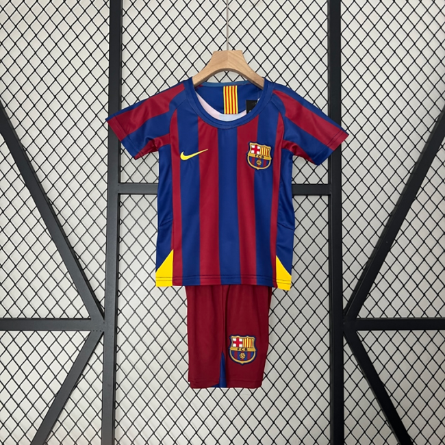 FC Barcelona 05/06 Retro Kids Home Kit