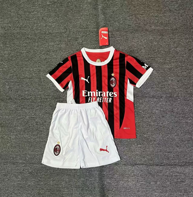 Kids kit 24/25 AC Milan Home Thailand Quality