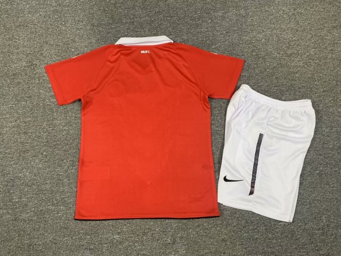 Retro Kids Manchester United 10/11 Home Jersey Football Kit