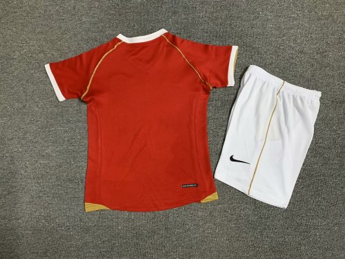 Retro Kids Manchester United 06/07 Home Jersey Football Kit