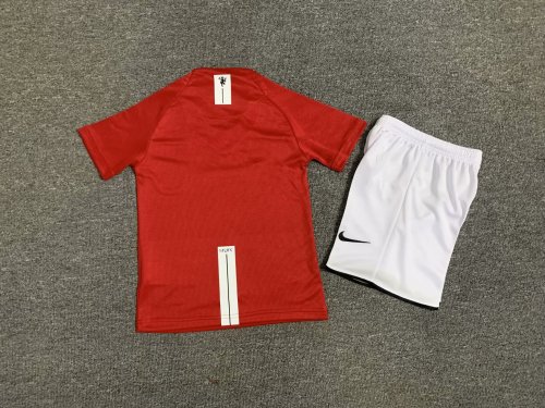 Retro Kids Manchester United 07/08 Home Jersey Football Kit
