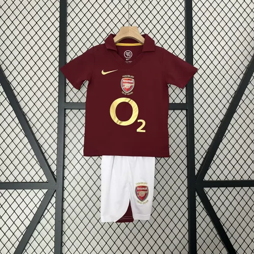 Retro Kids Arsenal 05/06 Home Jersey Football Kit