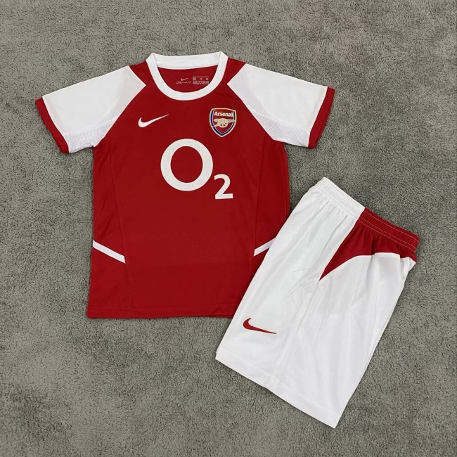 Retro Kids Arsenal 02/04 Home Jersey Football Kit